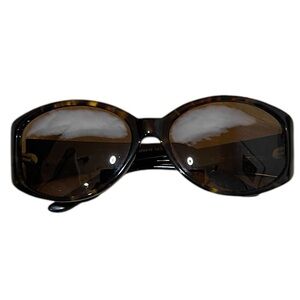 Oscar de la Renta tortoise shell oval sunglasses vintage